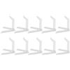 lvifloae 10pcs Action Figure Display Stand Plastica Figura flessibile base Design del display flessibile per SD BB Hg 1/144 Scala (Trasparente)