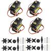 diymore 13KG Digitale Servo,4PCS Servo Motore di Coppia ad Alta velocità in Metallo per RC Elicottero Aereo Auto Barca Robot Controlli