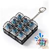 Dongcill Tastiera Fidget Toys, Portachiavi a Nove Tasti, Antistress Tastiera, Portachiavi Fidget Tastiera con Luce LED, anti stress gadget，Decompressione Decorazione, Regalo per Appassionati Gaming