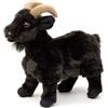 UNI-TOYS - Capra di montagna nera - 29 cm (lunghezza) - Peluche capra - Doudou