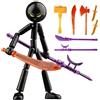 Generico Collectible Action Figures Set Con 7 Arms Set, Jointed Stop Motion Figures, Richiede Auto-assemblaggio, Stop Motion Figure, Full Body Mechanical Doll, Robot Mobile Multi-giunto (E#)