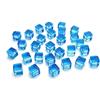 MISUVRSE 200 cubi colorati in acrilico a 6 lati, 8 mm, D6, quadrati, angoli trasparenti, gioco da tavolo educativo per bambini