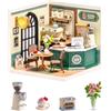 Rolife Super Creator Perfect Romance Café, kit fai da te in miniatura con luce, kit di mobili per casa delle bambole in plastica, senza colla, kit di costruzione per adulti e adolescenti, regalo