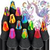 Medrialife Set di 12 matite colorate per bambini, matite arcobaleno per bambini, scuola e artisti, non tossiche, ideali per disegnare e dipingere