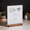 HDouii Pannello password WiFi bianco acrilico lavagna wifi targa casa ufficio negozio ufficio ufficio ufficio decorazione presentazione