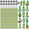 WSAMJIN 15 segnalibri magnetici da calcio con 15 matite e 15 gomme, pensierini da calcio per scuola e ufficio, segnalibro magnetico per fan