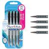 Paper Mate Penne gel FlexGrip, punta media (0,7 mm), inchiostro nero, 4 pezzi