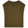 EMPORIO ARMANI Crew Neck T-Shirt, Oliva Scura, M Donna
