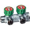 FAR rubinetteria Collettore maschio femmina 3/4 con rubinetti