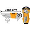 INGCO Serie set chiavi torx con foro 9 pz