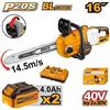 INGCO Elettrosega con due batterie 20v carica batteria ingco