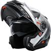 NENKI Casco modulare integrale da moto con doppia Visiera per uomo e donna, ECE 22.06, M-XXL