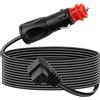 Amztour Cavo di alimentazione per frigorifero da auto 12 V-24 V Cavo di ricarica per Alpicool Mobicool Dometic ICECO Campeggio Gaz Famiglia Viaggio (Nero)