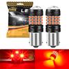 Sidaqi 1156 P21W LED Rosso Stop Lampadine posteriori 12-30V 21W 42SMD 3030 Chip Ba15s P21W LED per luce freno/parcheggio/luci di posizione/fendinebbia posteriori-2 pezzi