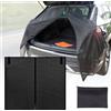 Tyafzzn Copertura per portellone con zanzariera, 180x150cm Copertura per porta a battente del bagagliaio Protezione solare, Zanzariera magnetica per auto, Tenda divisoria per auto Protezione solare