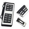 Generic Copripedali Freno E Frizione Per VW Per T-Roc Per ROC Per Tiguan 2017-2019 T-Cross Pedale In Acciaio Inox Copertura Car Styling Accessori(AT With Rest Pedal)