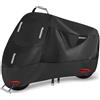 ZHAOWLI Copertura Moto, Antipioggia Telo Moto per Triumph Tiger 800 XC 800 XCX XCa XR XRx XRt, Telo Coprimoto con Foro Lucchetto Strisce Riflettenti Impermeabile Anti UV,Grey/C