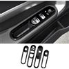FDAIUN Per Mini Cooper F60 Countryman Auto Finestra Interruttore Coperchio Alzacristallo Adesivo ABS Interruttore di controllo finestra accessori 4 pezzi (nero lucido)