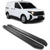 OMAC Pedane Laterali Sottoporta compatibile con Mitsubishi Pajero 2007-2026 Alu Nero