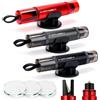 soodyoow 3 Pezzi Martello Sicurezza Auto, Strumento Fuga 2 in 1 Tagliacintura & Rompivetro, Rompivetro Portatile, Kit Sicurezza Auto Indispensabile Auto, Autobus (Nero/Rosso/Grigio)