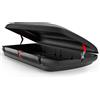 VDP-BA480 Box portabagagli da tetto per auto, 480 l, effetto carbonio, design aerodinamico, con chiusura centralizzata, universale, per auto, furgoni, SUV