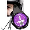 BLAUBODY Porta Vignetta per Moto Crit Air Impermeabile ✮GARANZIA A VITA✮ Supporto Vignetta per Moto/Scooter Crit Air - Protezione per Documenti Foglio Adesivo Critair Accessorio per Motociclista +2 Chiavi