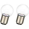 SOFOC P21/5W 1157 BAY15D G25 Bulb Rosso Luce Stop LED 6V 12V 24V Compatibile Con 6-30V AC/DC 4SMD Luce Posteriore/Luce Nebbia Posteriore 2Pcs