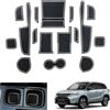 GAFAT Suzuki Vitara LY iV-4 Hybrid 2016-2025 2026 (Automatico) Tappetini Antiscivolo, Tappetino in Gomma per Console Centrale, Cuciture della Porta, Accessori Suzuki Vitara (Bianco 1)