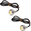 Mintice 2 X Bianco Caso 9W Occhio d'aquila fendinebbia Auto retromarcia segnaletica Guida d'emergenza Luce Lampadina a LED Bianca