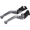 Mosklo Moto Leve Freno Leva Freno Universale In Alluminio Per Moto E Scooter, Disco Anteriore, Tamburo Posteriore, Doppio Disco, Leva Frizione Regolabile Moto Leve Freno Leva Frizione(Gray)