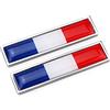 Anawakia Set di 2 adesivi per auto con bandiera francese, La Francia, Germania, Regno Unito, Italia, Spagna, la Svezia, America, UE per decorazione auto, adesivo (La Francia)