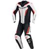 Alpinestars GP Force V2 Tuta in pelle da motociclista in un pezzo, bianco/nero/rosso, 54