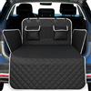 Zocipro Protezione Bagagliaio per Cani 180 x 103 cm - Telo Auto Impermeabile, Antiscivolo e Antistrappo, con 3 Tasche e Protezione Laterale, Universale per Auto e SUV, Nero