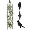 Bamworld Tutore Obelisco da Giardino 175 cm per Piante Rampanti, Supporto Metallico Round per Rose Clematidi Gelsomino, Tutore Antiruggine Interno Esterno
