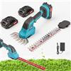 Nexalite Tagliasiepi a Batteria 2 in 1 con 2 Batterie 2000mAh,2 Lame