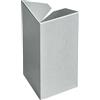 IRKA 1027 - Angolo Interno per Recinzione a chiocciola - per Bordatura Letto a L - Raccordo angolare in Alluminio-Zinco - Altezza 25 cm