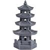 Baoblaze Lanterna Pagoda, Statua da Giardino in Resina, Statuetta Cinese