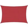 vidaXL Vela Parasole 160 g/m² Rossa 3x4 m in HDPE