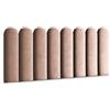 Muralo Pannelli Imbottiti per Pareti in Velluto Magic Velvet 20x100 cm - Cuscino da Parete Decorativo, Design Moderno e di Lusso per Camera da Letto e Soggiorno - Rosa