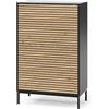 Vicco Cassettiera Eliza, Rovere dorato/antracite, 76 x 120 cm | con 5 cassetti, per conservazione e utilizzo in camera da letto o corridoio