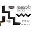GICOS IMPORT EXPORT SRL MENSOLA NERA SCALA 59x11,8cm 789502