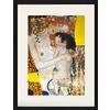1art1 Gustav Klimt Poster Le Tre età della Donna, Dettaglio Quadro in Cornice con Pregiato Passepartout | Immagini A Parete | in Una Cornice 80x60 cm