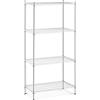Royal Catering Scaffale Filo Metallico Scaffalatura A Incastro RCMR-1800P47 (90 x 45 x 180 cm, 1000 kg)