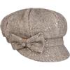 LIERYS CAPPELLISHOP Vallera Coppola Newsboy Spina di Pesce Multicolore Paillettes Prodotto in Italia Donna Autunno Inverno