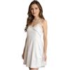 ADMAS Camicia da Notte Sposa Donna Art. 61380 Sottoveste in Raso con Pizzo Bianco Spalline Regolabili Lingerie Elegante (Bianco, M)