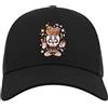 Generic Junk Food Skull Fast Food Burger Hot Dog Fries Cappello da Baseball con Berretto da Camionista in Cotone a Mezza Rete Nero