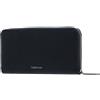 Calvin Klein Re-Lock Zip Around Wallet With Charm CK Black
