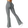Havejoy Leggins Palestra Donna Push Up Vita Alta Pantaloni Aderenti Ginnastica Leggings Sportivi Aderente Tinta Unita Booty Pantacollant a Zampa di Elefante Moda Pantalone da Yoga Jogging Danza Casual