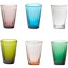 BITOSSI LUCCA BICCHIERE ACQUA MULTICOLORE 6 PZ BHV05500MIX