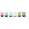 BITOSSI DISEGUALE SET 6 BICCHIERI COLORI ASSORTITI MCV00111